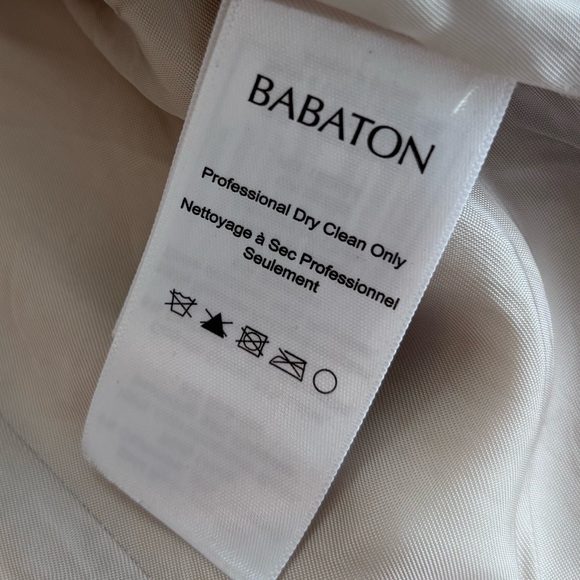 ARITZIA Babaton Portfolio Double Face Coat Grey Wool Cashmere Medium GUC - Picture 16 of 17